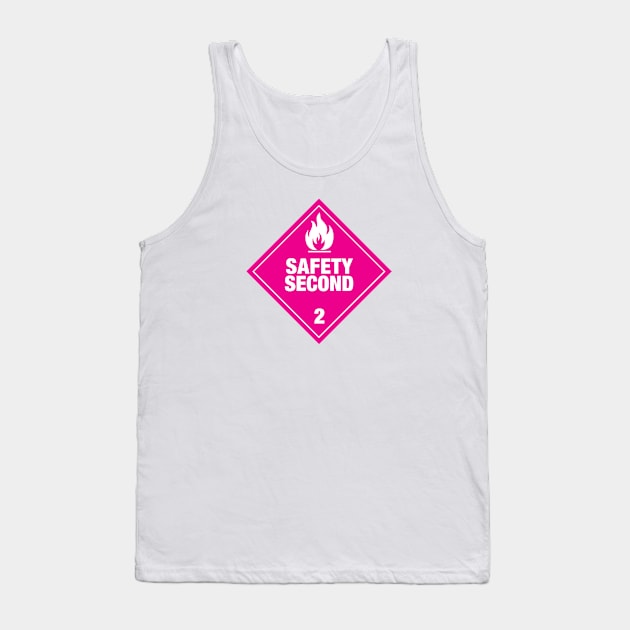 Safety Second - pink design Tank Top by Doug's Store